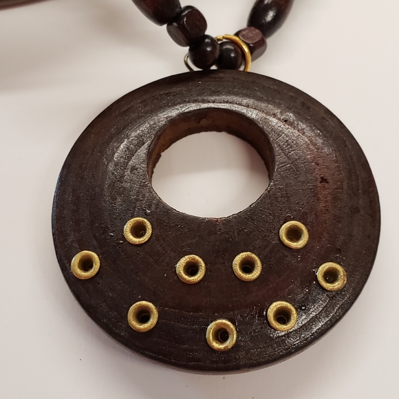 Wood Boho Necklace - Picture 2 of 3